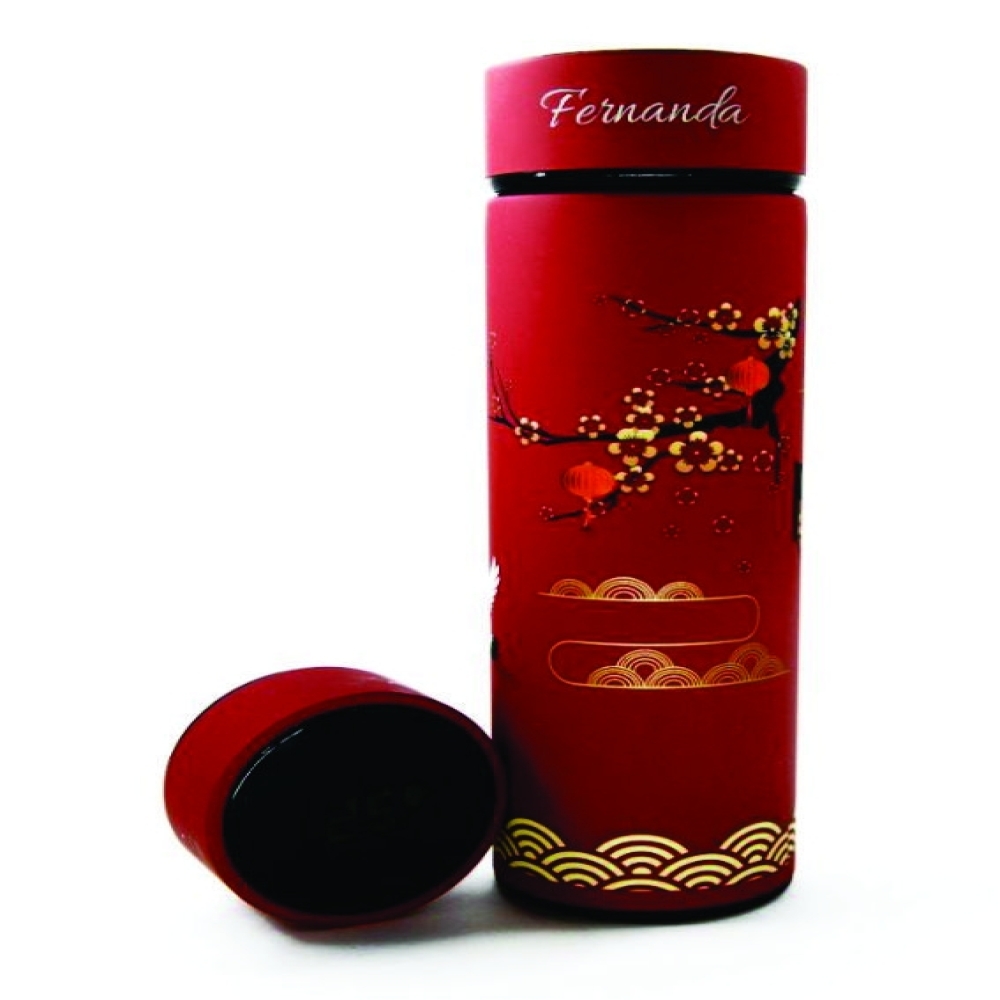 Garrafa Térmica Em Aço Inox Com Termômetro Led Digital-TERMO01